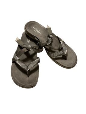 Merrell Olive Green Strappy Flip Sandals
